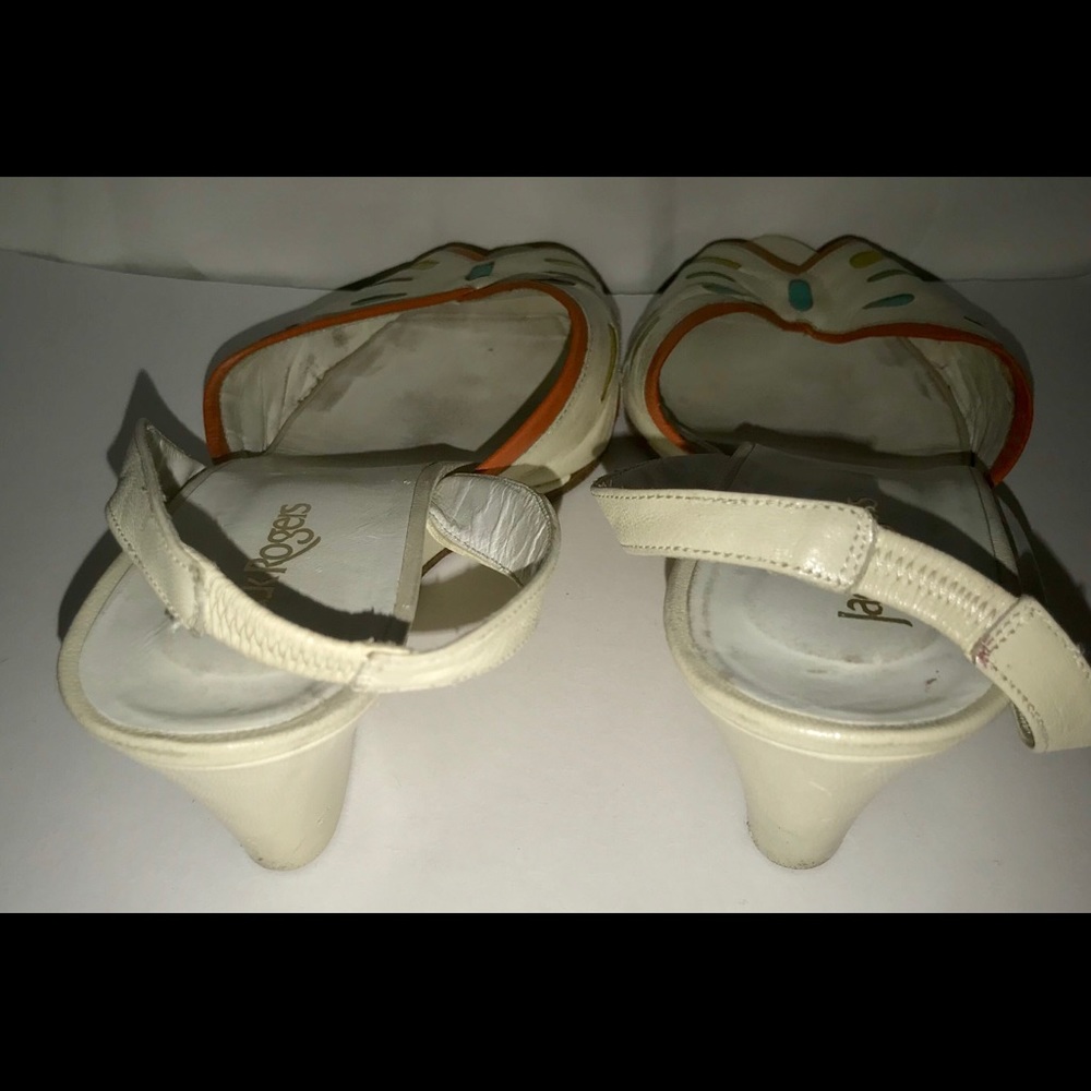 Jack Rogers Open Toe Wedge Heel Sandals 7.5 Swim - Picture 7 of 8